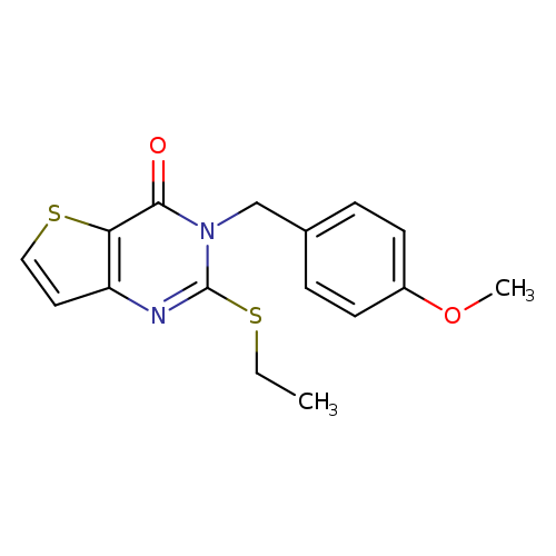 2-(ethylsulfanyl)-3-[(4-methoxyphenyl)methyl]-3H,4H-thieno[3,2-d]pyrimidin-4-one