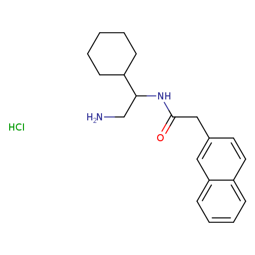 N-(2-amino-1-cyclohexylethyl)-2-(naphthalen-2-yl)acetamide hydrochloride