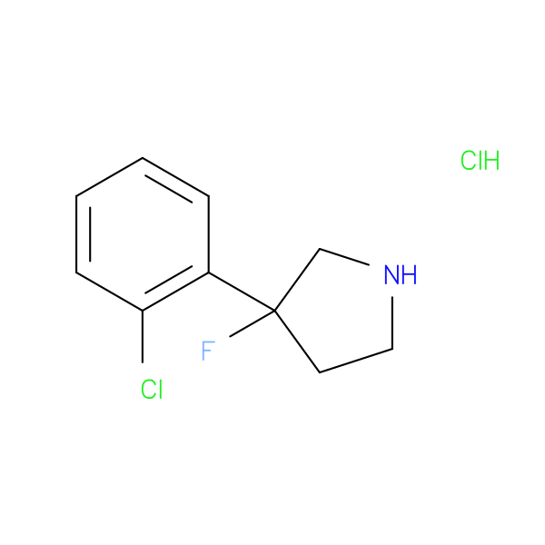 3-(2-chlorophenyl)-3-fluoropyrrolidine hydrochloride