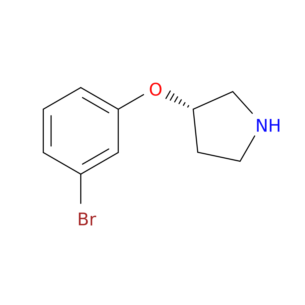 (3S)-3-(3-Bromophenoxy)pyrrolidine