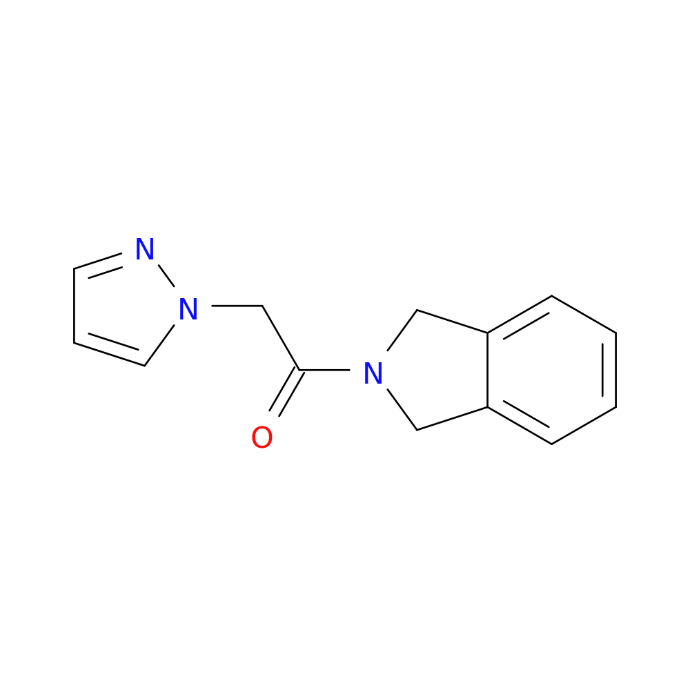1-(2,3-dihydro-1H-isoindol-2-yl)-2-(1H-pyrazol-1-yl)ethan-1-one