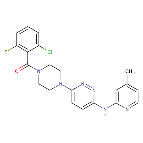 6-[4-(2-chloro-6-fluorobenzoyl)piperazin-1-yl]-N-(4-methylpyridin-2-yl)pyridazin-3-amine