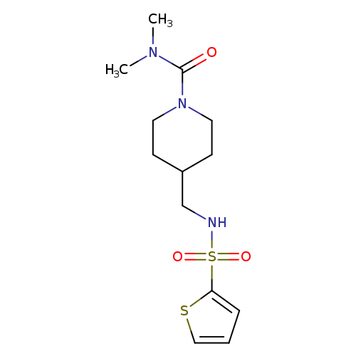 N,N-dimethyl-4-[(thiophene-2-sulfonamido)methyl]piperidine-1-carboxamide
