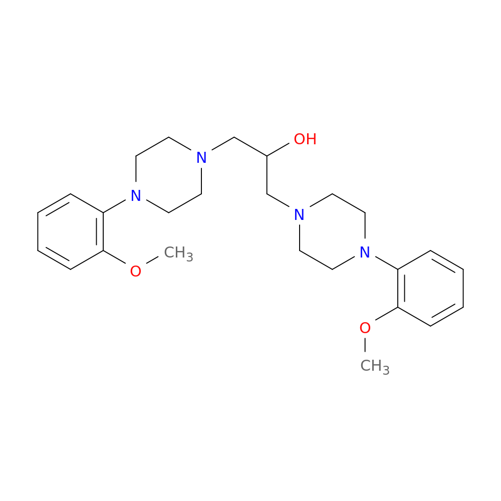 1,3-bis[4-(2-methoxyphenyl)piperazin-1-yl]propan-2-ol