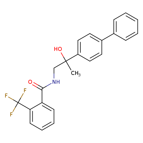 N-(2-{[1,1'-biphenyl]-4-yl}-2-hydroxypropyl)-2-(trifluoromethyl)benzamide