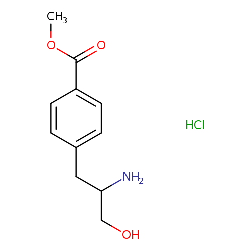 methyl 4-(2-amino-3-hydroxypropyl)benzoate hydrochloride