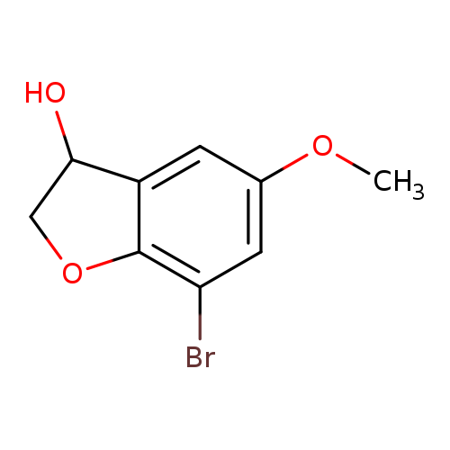 7-bromo-5-methoxy-2,3-dihydro-1-benzofuran-3-ol