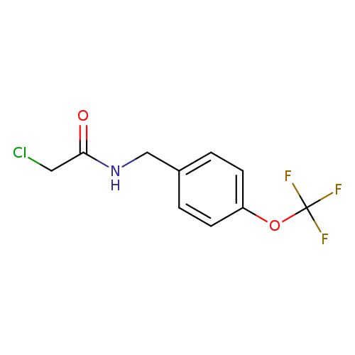 2-chloro-N-{[4-(trifluoromethoxy)phenyl]methyl}acetamide