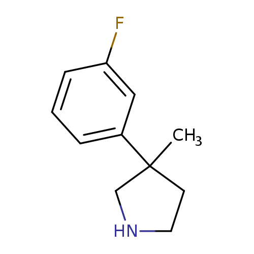 3-(3-Fluorophenyl)-3-methylpyrrolidine