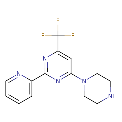4-(piperazin-1-yl)-2-(pyridin-2-yl)-6-(trifluoromethyl)pyrimidine