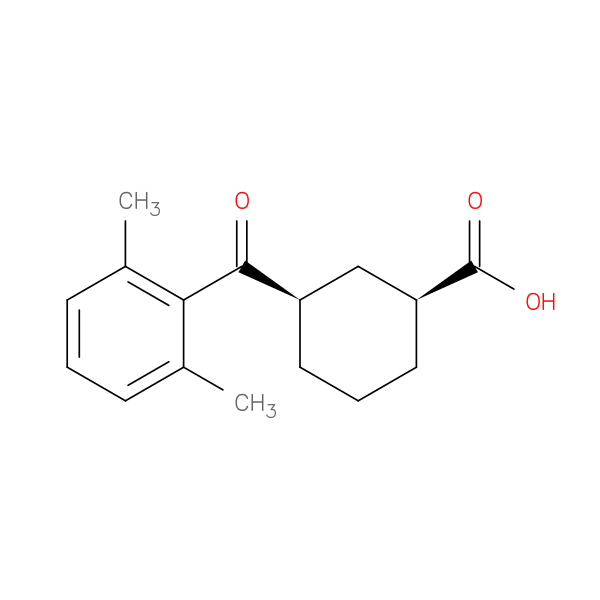 cis-3-(2,6-Dimethylbenzoyl)cyclohexane-1-carboxylic acid
