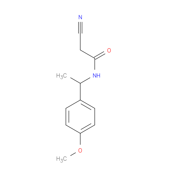 2-cyano-N-[1-(4-methoxyphenyl)ethyl]acetamide