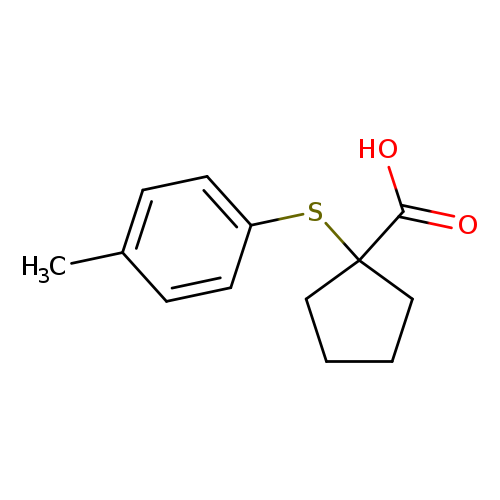 1-[(4-methylphenyl)sulfanyl]cyclopentane-1-carboxylic acid