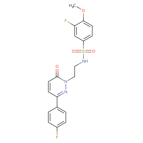 3-fluoro-N-{2-[3-(4-fluorophenyl)-6-oxo-1,6-dihydropyridazin-1-yl]ethyl}-4-methoxybenzene-1-sulfonamide