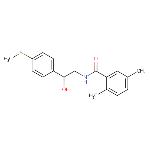 N-{2-hydroxy-2-[4-(methylsulfanyl)phenyl]ethyl}-2,5-dimethylbenzamide