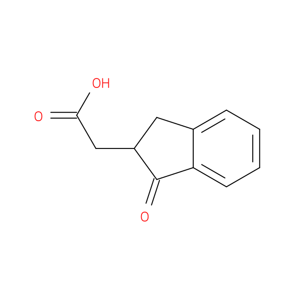 2-(1-oxo-2,3-dihydro-1H-inden-2-yl)acetic acid