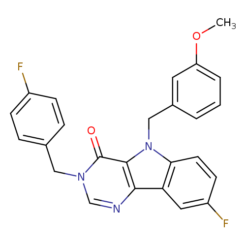8-fluoro-3-[(4-fluorophenyl)methyl]-5-[(3-methoxyphenyl)methyl]-3H,4H,5H-pyrimido[5,4-b]indol-4-one