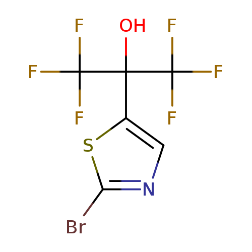 2-(2-bromo-1,3-thiazol-5-yl)-1,1,1,3,3,3-hexafluoropropan-2-ol