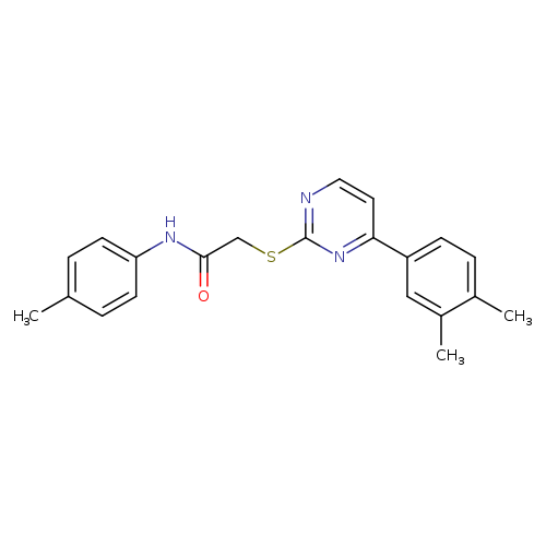 2-{[4-(3,4-dimethylphenyl)pyrimidin-2-yl]sulfanyl}-N-(4-methylphenyl)acetamide