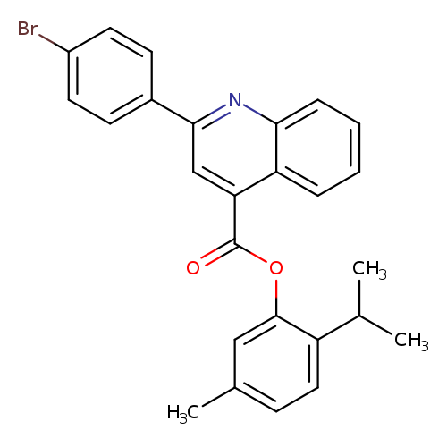 2-isopropyl-5-methylphenyl 2-(4-bromophenyl)-4-quinolinecarboxylate