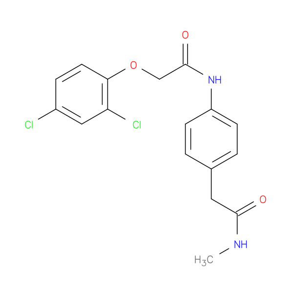 2-(2,4-dichlorophenoxy)-N-{4-[(methylcarbamoyl)methyl]phenyl}acetamide
