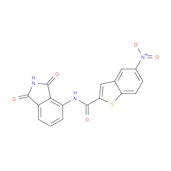 N-(1,3-dioxo-2,3-dihydro-1H-isoindol-4-yl)-5-nitro-1-benzothiophene-2-carboxamide