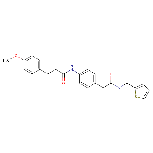 3-(4-methoxyphenyl)-N-[4-({[(thiophen-2-yl)methyl]carbamoyl}methyl)phenyl]propanamide