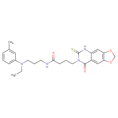 N-{3-[ethyl(3-methylphenyl)amino]propyl}-4-{8-oxo-6-sulfanylidene-2H,5H,6H,7H,8H-[1,3]dioxolo[4,5-g]quinazolin-7-yl}butanamide