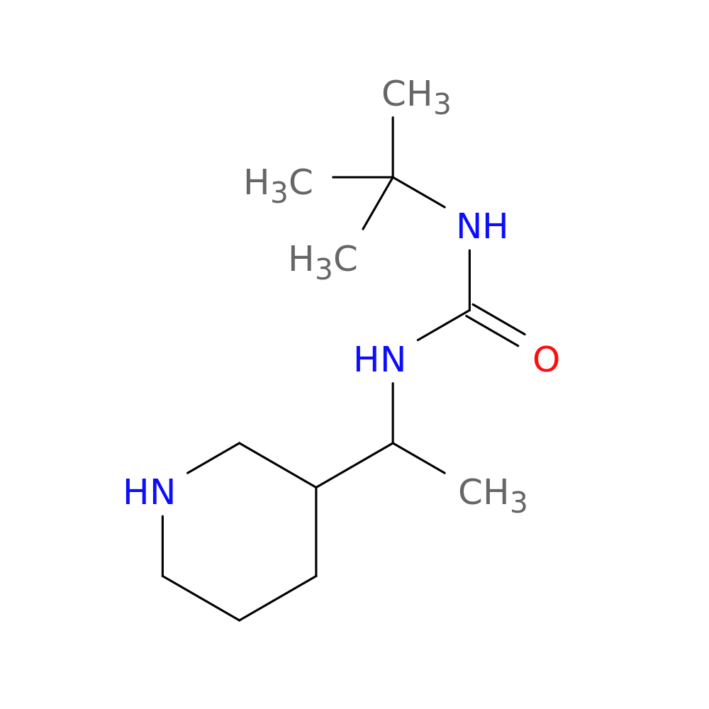 3-tert-butyl-1-[1-(piperidin-3-yl)ethyl]urea