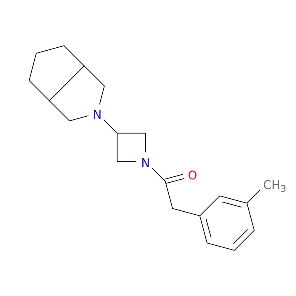 2-(3-methylphenyl)-1-(3-{octahydrocyclopenta[c]pyrrol-2-yl}azetidin-1-yl)ethan-1-one