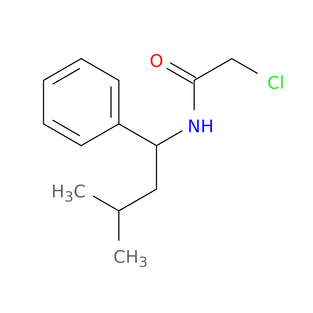 2-chloro-N-(3-methyl-1-phenylbutyl)acetamide