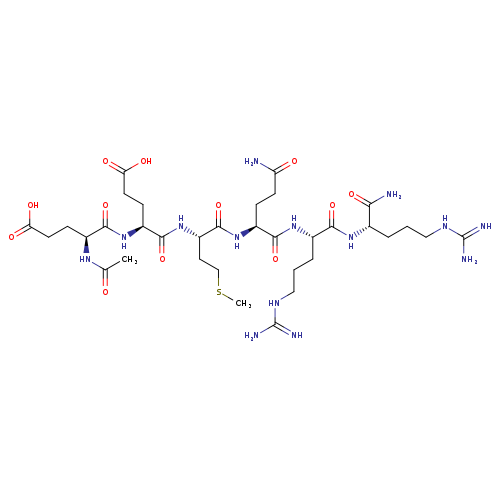 N-Acetyl-L-α-glutamyl-L-α-glutamyl-L-methionyl-L-glutaminyl-L-arginyl-L-argininamide