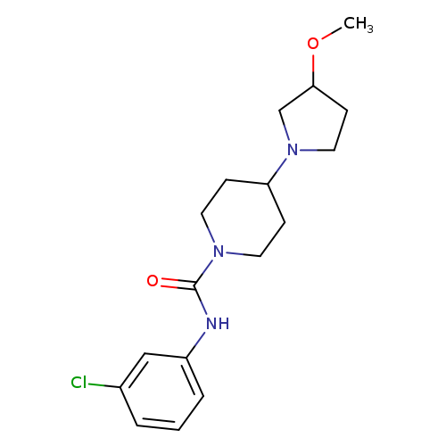 N-(3-chlorophenyl)-4-(3-methoxypyrrolidin-1-yl)piperidine-1-carboxamide