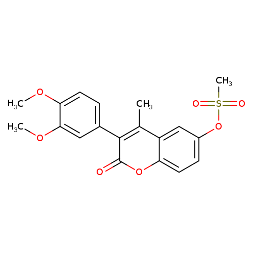 3-(3,4-dimethoxyphenyl)-4-methyl-2-oxo-2H-chromen-6-yl methanesulfonate