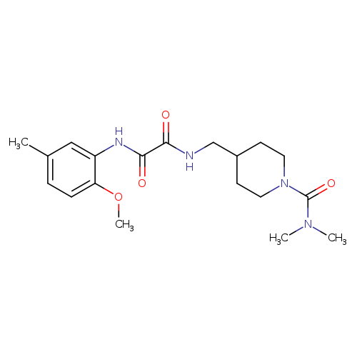 N-{[1-(dimethylcarbamoyl)piperidin-4-yl]methyl}-N'-(2-methoxy-5-methylphenyl)ethanediamide