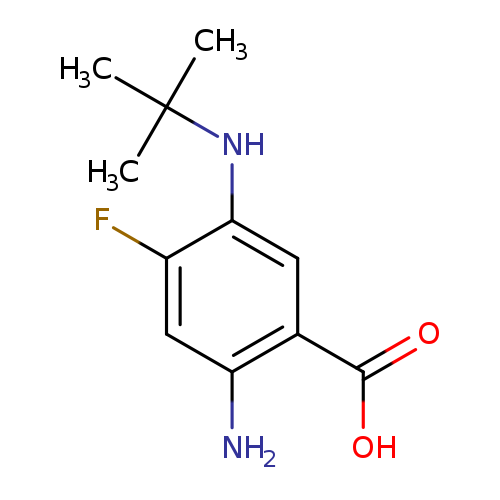 2-Amino-5-(tert-butylamino)-4-fluorobenzoic acid