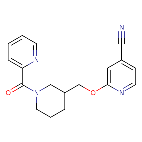 2-{[1-(pyridine-2-carbonyl)piperidin-3-yl]methoxy}pyridine-4-carbonitrile