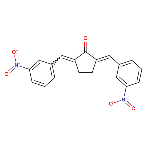 (2E,5E)-2,5-bis[(3-nitrophenyl)methylidene]cyclopentan-1-one