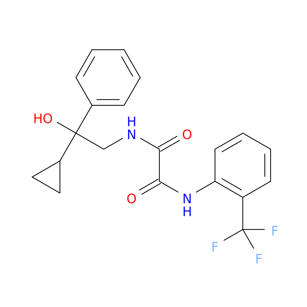 N'-(2-cyclopropyl-2-hydroxy-2-phenylethyl)-N-[2-(trifluoromethyl)phenyl]ethanediamide