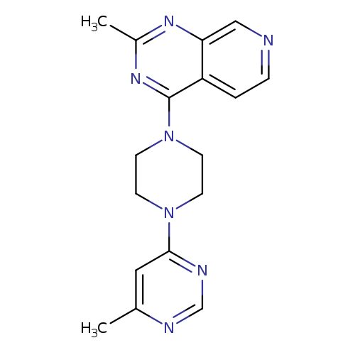 4-methyl-6-(4-{2-methylpyrido[3,4-d]pyrimidin-4-yl}piperazin-1-yl)pyrimidine