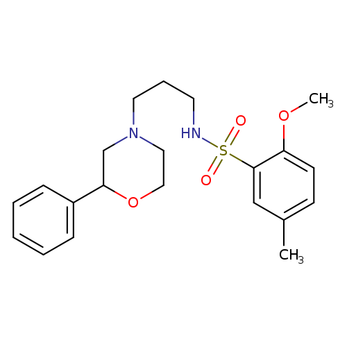 2-methoxy-5-methyl-N-[3-(2-phenylmorpholin-4-yl)propyl]benzene-1-sulfonamide