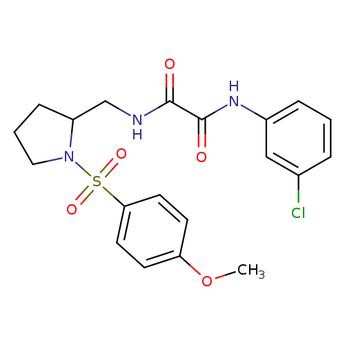 N'-(3-chlorophenyl)-N-{[1-(4-methoxybenzenesulfonyl)pyrrolidin-2-yl]methyl}ethanediamide