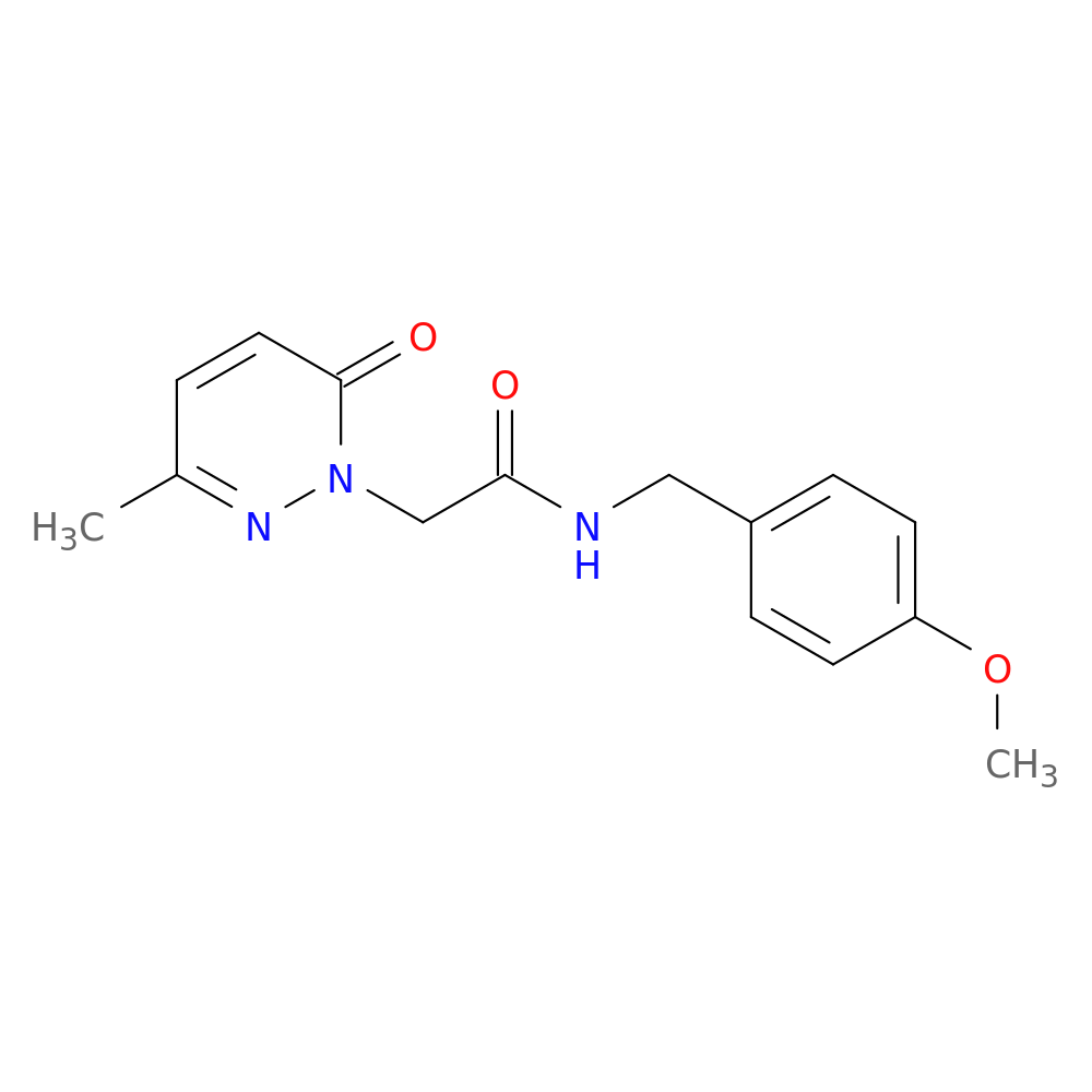 N-[(4-methoxyphenyl)methyl]-2-(3-methyl-6-oxo-1,6-dihydropyridazin-1-yl)acetamide