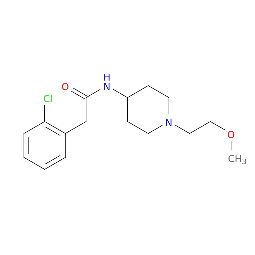 2-(2-chlorophenyl)-N-[1-(2-methoxyethyl)piperidin-4-yl]acetamide