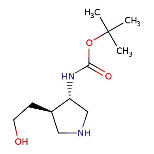 rac-tert-butyl N-[(3R,4S)-4-(2-hydroxyethyl)pyrrolidin-3-yl]carbamate, trans