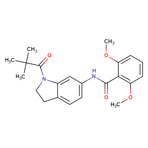 N-[1-(2,2-dimethylpropanoyl)-2,3-dihydro-1H-indol-6-yl]-2,6-dimethoxybenzamide