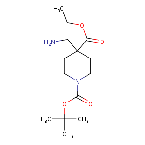 1,4-Piperidinedicarboxylic acid, 4-(aminomethyl)-, 1-(1,1-dimethylethyl) 4-ethyl ester