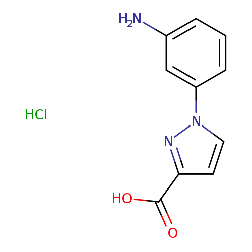 1-(3-aminophenyl)-1H-pyrazole-3-carboxylic acid hydrochloride