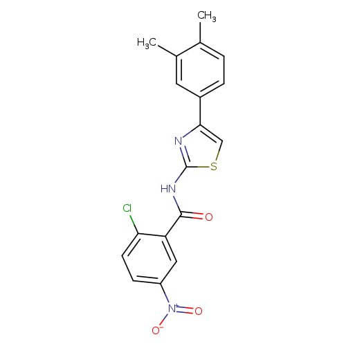 2-chloro-N-[4-(3,4-dimethylphenyl)-1,3-thiazol-2-yl]-5-nitrobenzamide
