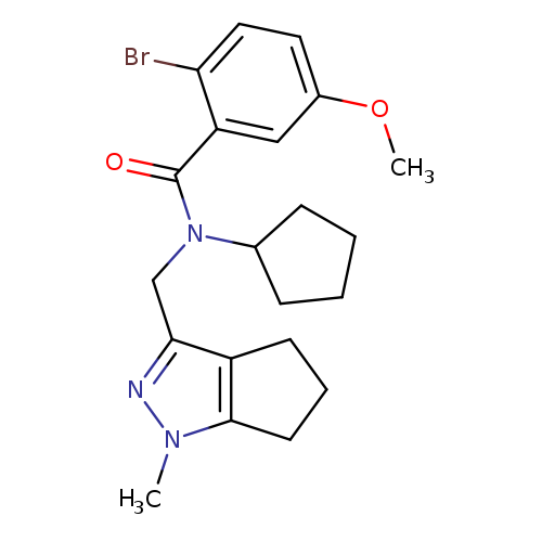 2-bromo-N-cyclopentyl-5-methoxy-N-({1-methyl-1H,4H,5H,6H-cyclopenta[c]pyrazol-3-yl}methyl)benzamide